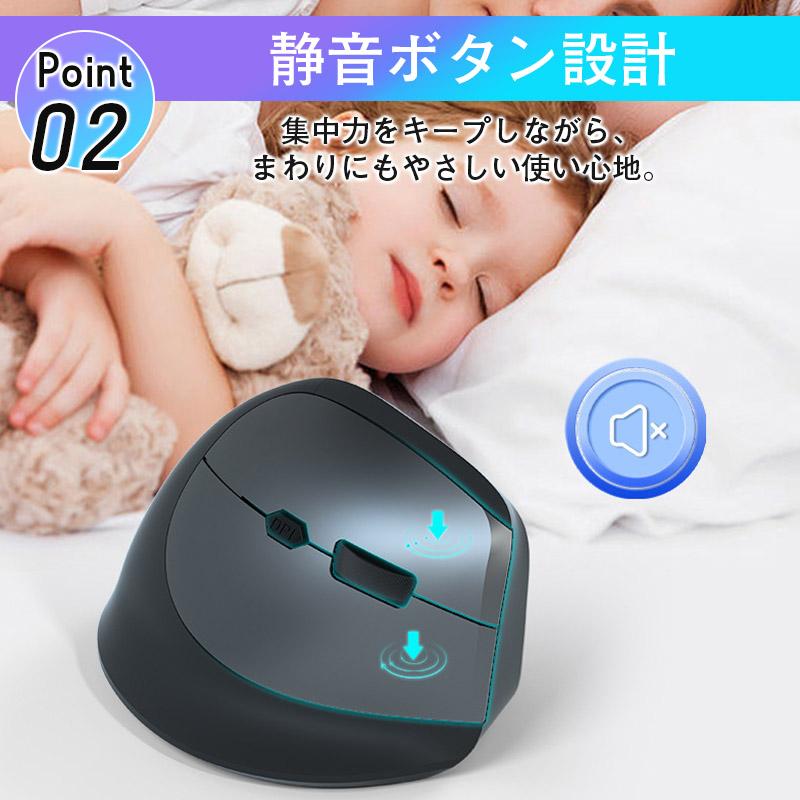 マウス ワイヤレス Bluetooth 無線 DPI調節 人体工学 ワイヤレス
