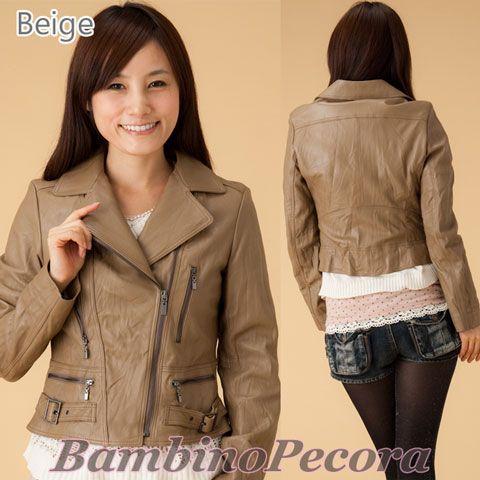 レザージャケット　ライダースジャケット　レディース　ライダーズ　ラムレザー 本革　本皮 |  | 01