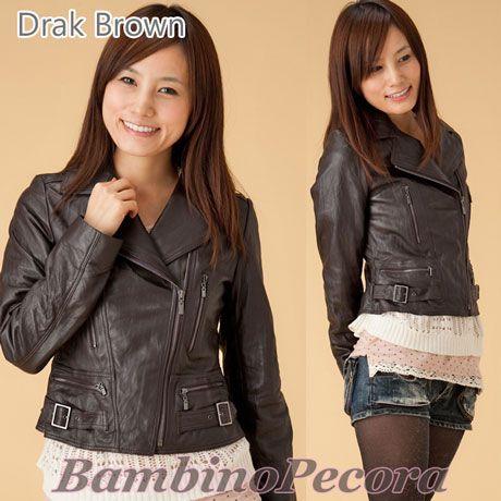 レザージャケット　ライダースジャケット　レディース　ライダーズ　ラムレザー 本革　本皮 |  | 05