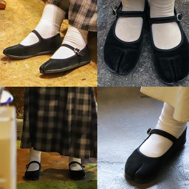 丸五足袋シューズ【コッペリアリリー】シンプルで万能な足袋型フラット