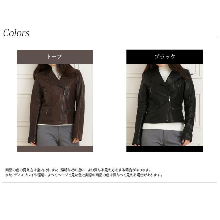 ラムレザー ライダースJKダブル　ベジタブルウォッシュ　レトロなユーズド感がおしゃれなジャケット |  | 07