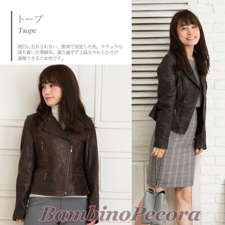 ラムレザー ライダースJKダブル　ベジタブルウォッシュ　レトロなユーズド感がおしゃれなジャケット |  | 08