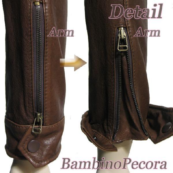 ラムレザージャケット、ライダース・シングル、ミリタリー　羊革・本革　ヨーロピアン |  | 03