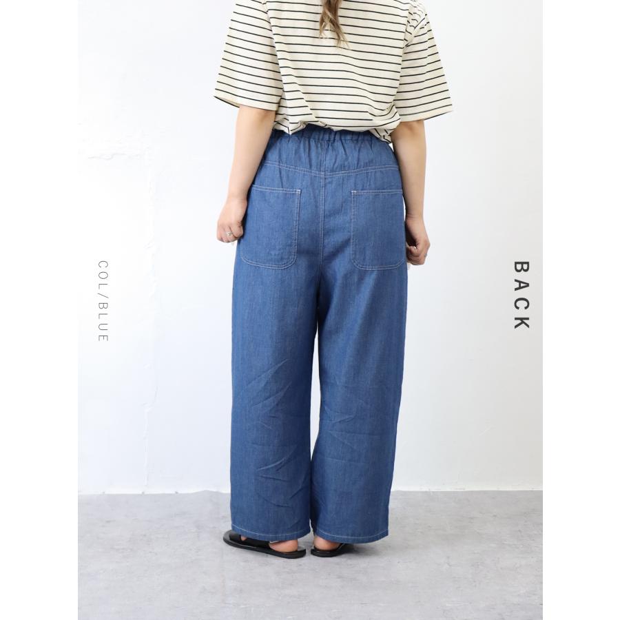 【春夏アイテム 30％オフセール】【再入荷｜HEAVENLY （ヘブンリー）コットン リネン 4.5OZ デニム ワイド パンツ |  | 10