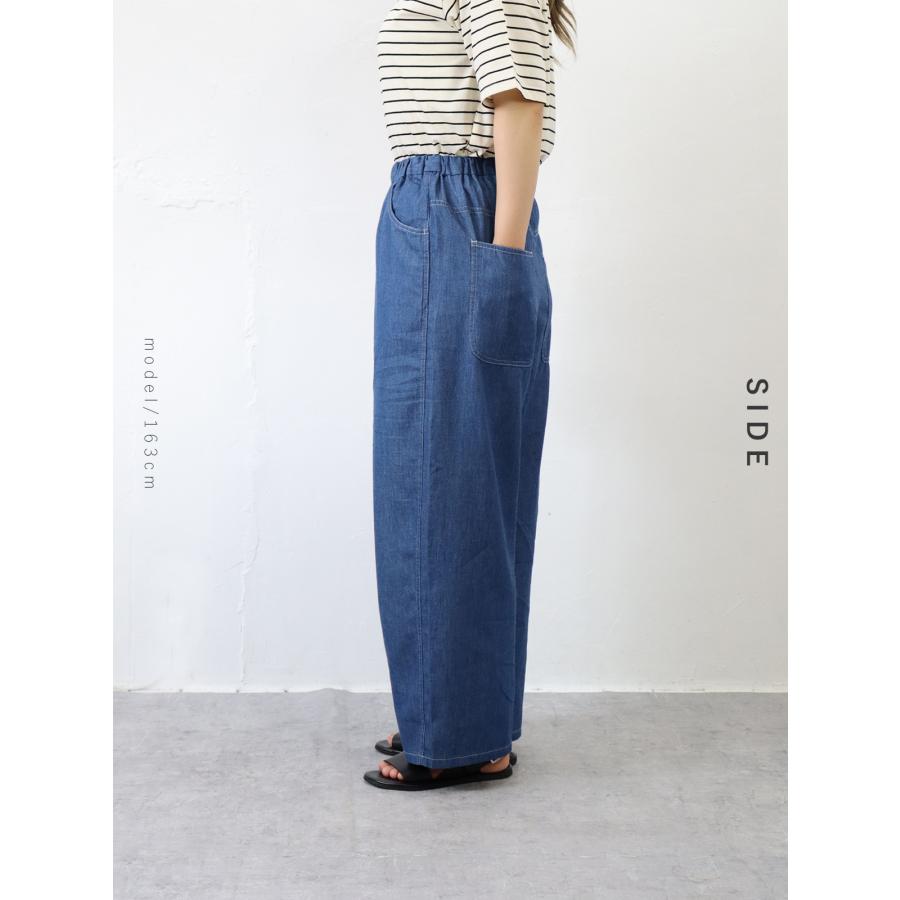 【春夏アイテム 30％オフセール】【再入荷｜HEAVENLY （ヘブンリー）コットン リネン 4.5OZ デニム ワイド パンツ |  | 11