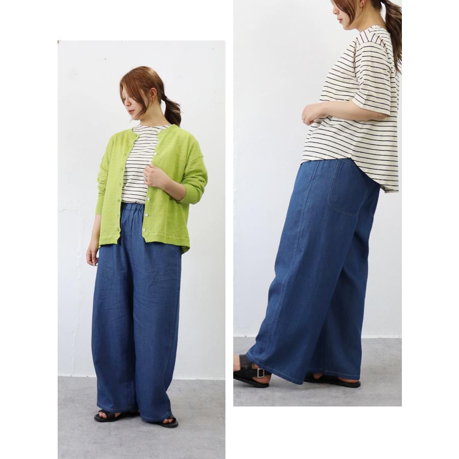 【春夏アイテム 30％オフセール】【再入荷｜HEAVENLY （ヘブンリー）コットン リネン 4.5OZ デニム ワイド パンツ |  | 12
