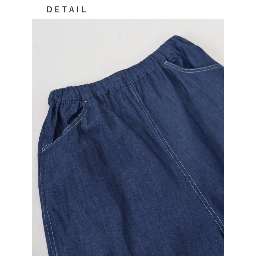 【春夏アイテム 30％オフセール】【再入荷｜HEAVENLY （ヘブンリー）コットン リネン 4.5OZ デニム ワイド パンツ |  | 05