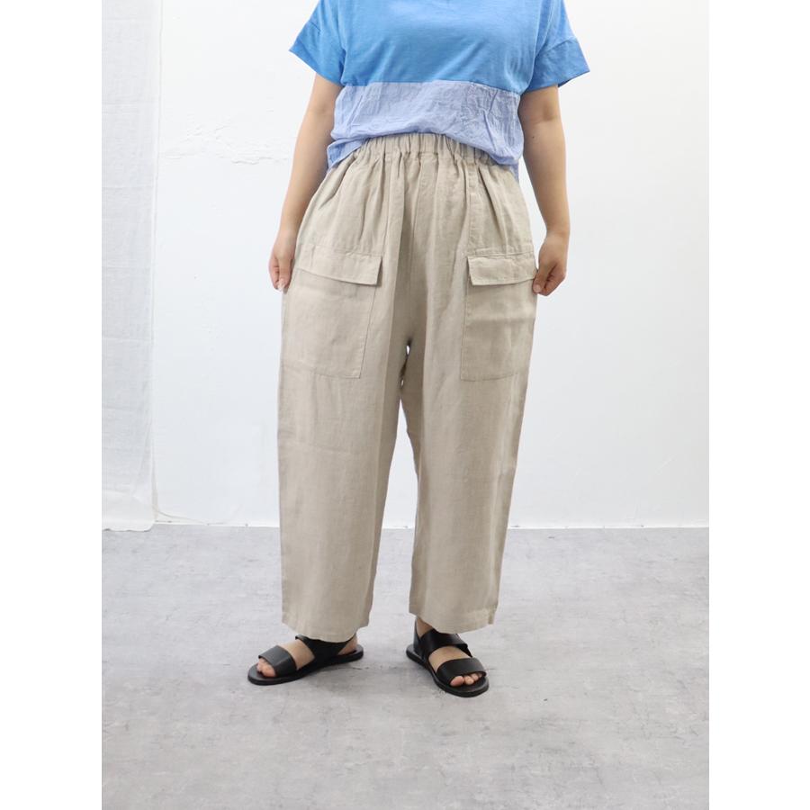 HEAVENLYヘビーリネンタックパンツ　ゼロハチマブnest Robe　SM2 HEAVENLY （ヘブンリー）ヘビー リネン フロント ポケット パンツ