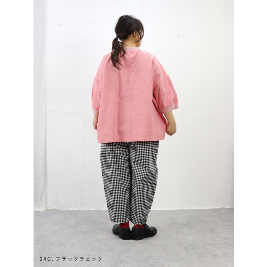春夏アイテム 15％オフセール】NARU（ナル）ブロード水玉・チェック柄