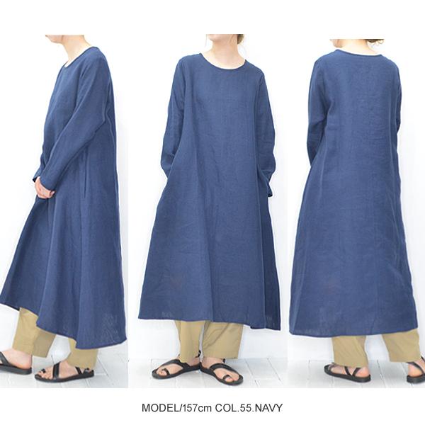 30 Offセール Yarra ヤラ リトアニアリネンロング長袖ワンピース Yr 05 5h Bamboo Leaf 通販 Yahoo ショッピング