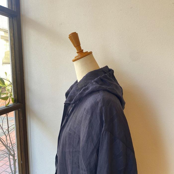 mao made（マオメイド） パーカー ヘルシーリネンFABRIC ニットリブ