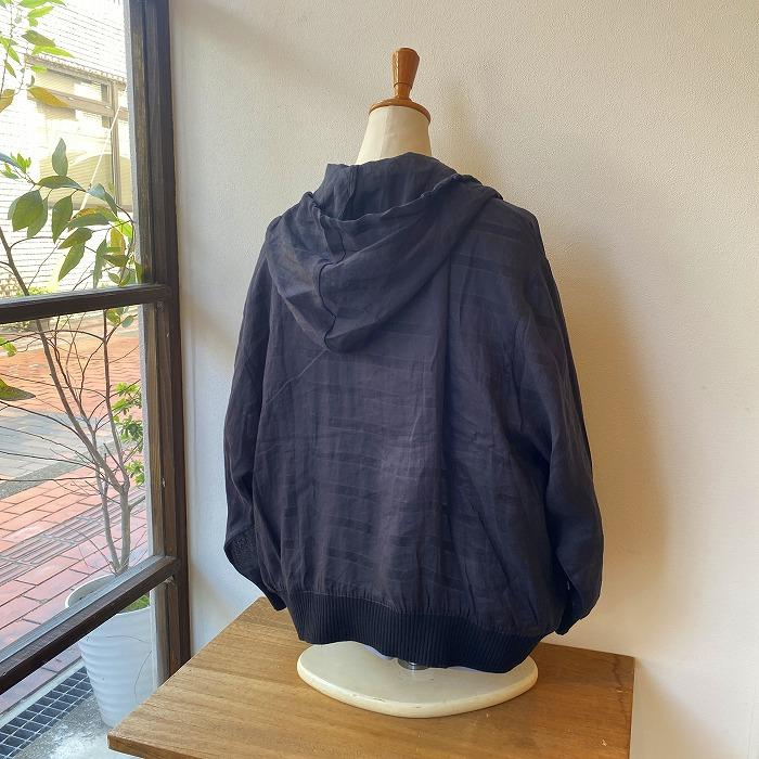 【未使用品/リネン100%】OUTIL MANTEAU BIDOS パーカー 3 OUTIL MANTEAU BIDOS / NAVY : 『Bumpkins putting on airs』