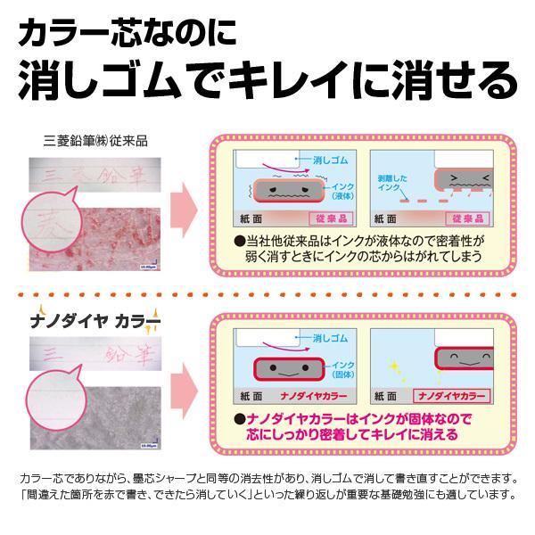 uni（三菱鉛筆） uni ナノダイヤ カラー芯 0.5mm ミックス 20本入