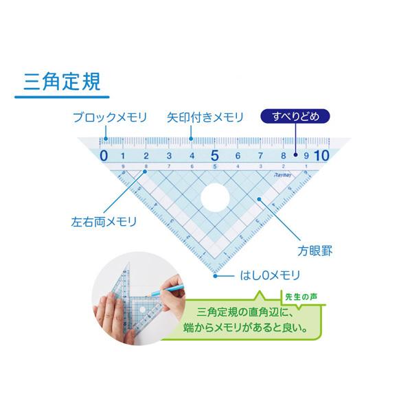 レイメイ藤井 先生 おすすめ定規セット APJ409 セット内容：直定規