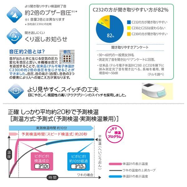 テルモ  電子体温計 C232／わき専用／予測+実測式 | テルモ | 01