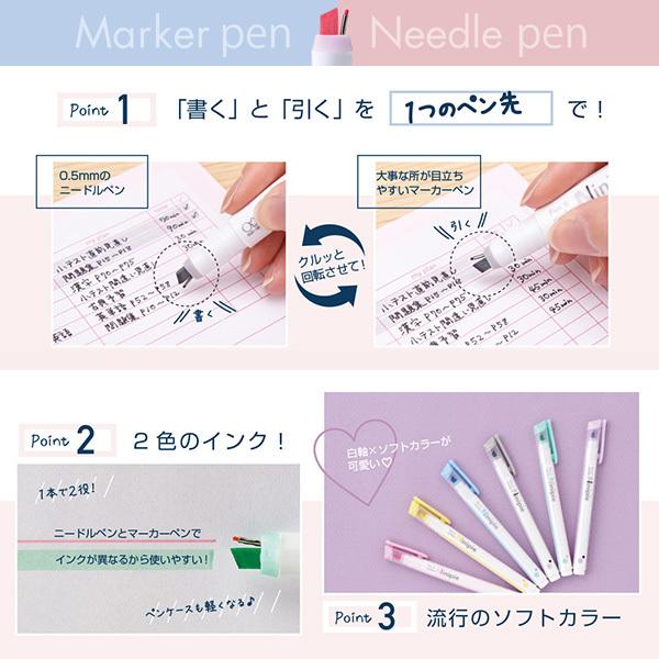 サンスター文具 Ninipie ニニピー 6本セット S4591739 ニードルペン+