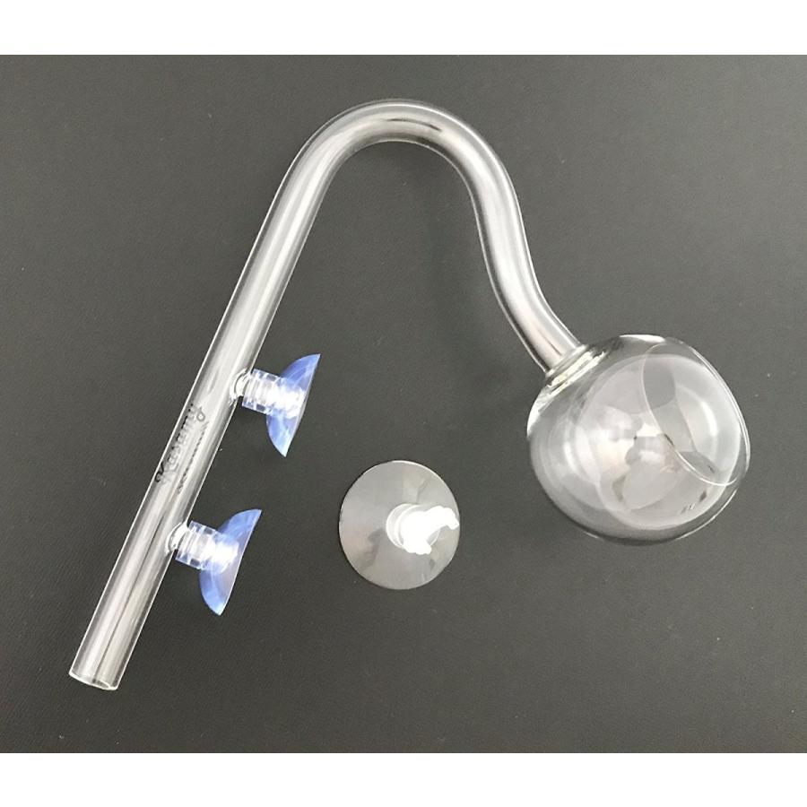 水槽用 ポピー型 出水 クリア ガラスパイプ 熱帯魚 アクアリウム 水草 12/16 クリップ式 吸盤 セット |  | 01