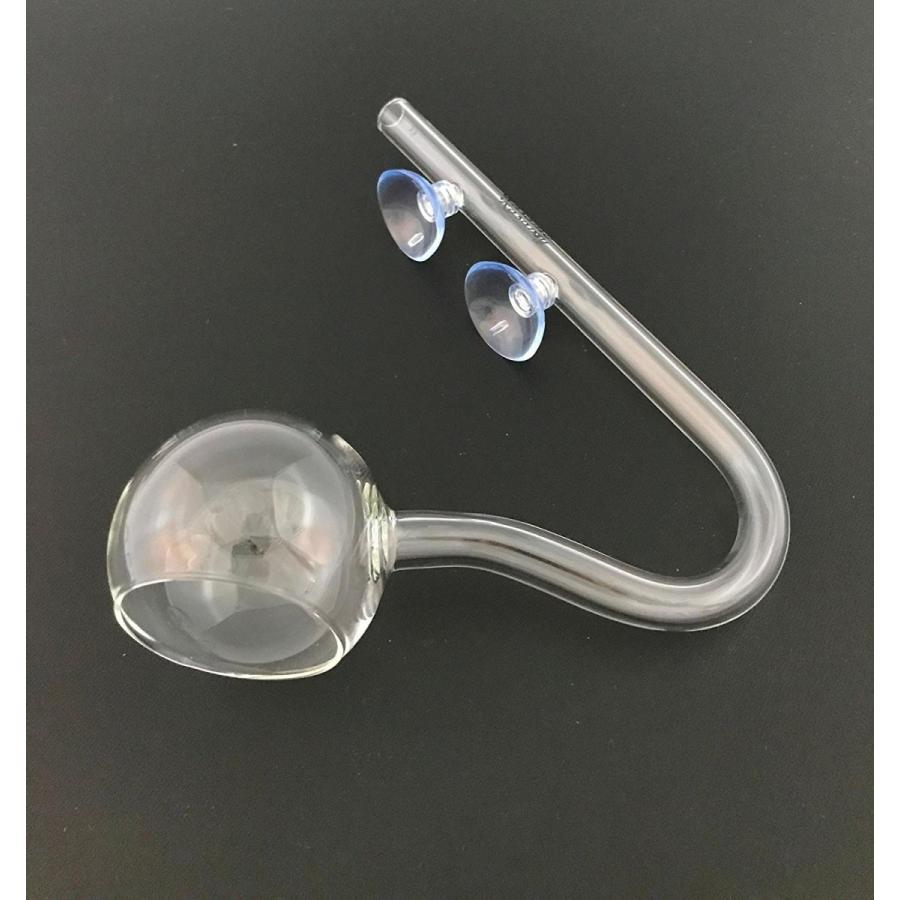 水槽用 ポピー型 出水 クリア ガラスパイプ 熱帯魚 アクアリウム 水草 12/16 クリップ式 吸盤 セット |  | 03