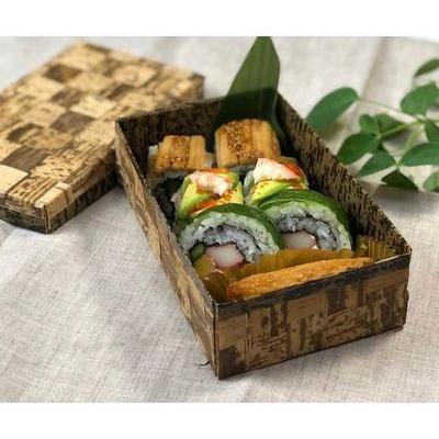 持ち帰り おしゃれ エコ 弁当箱 Txh 7h 竹皮 ハイブリッド容器 50個パック 寿司 焼肉 のり弁 うなぎ おはぎ 大福 まんじゅう 使い捨て ケータリング イベント Ecoパッケージプラザバンリ 通販 Yahoo ショッピング