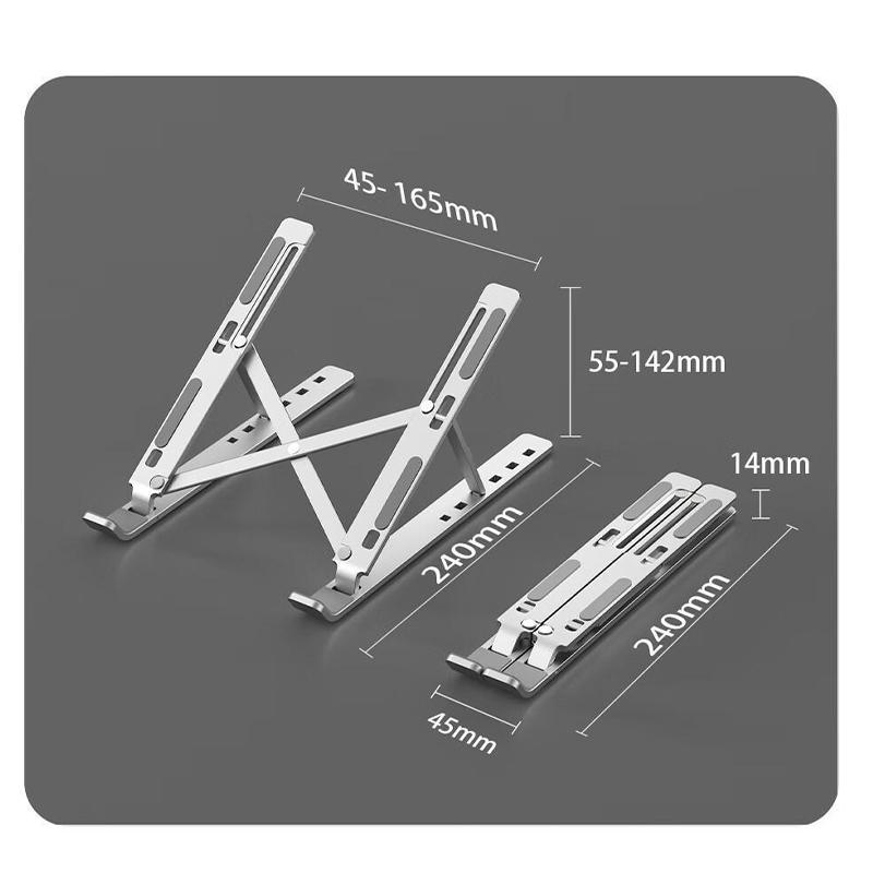 ノートPCスタンド パソコンスタンド ラップトップスタンド 台 膝上 モニター 机上 折りたたみ 縦置き アーム クーラー 軽量 放熱 10段階調整｜bamo0428｜16