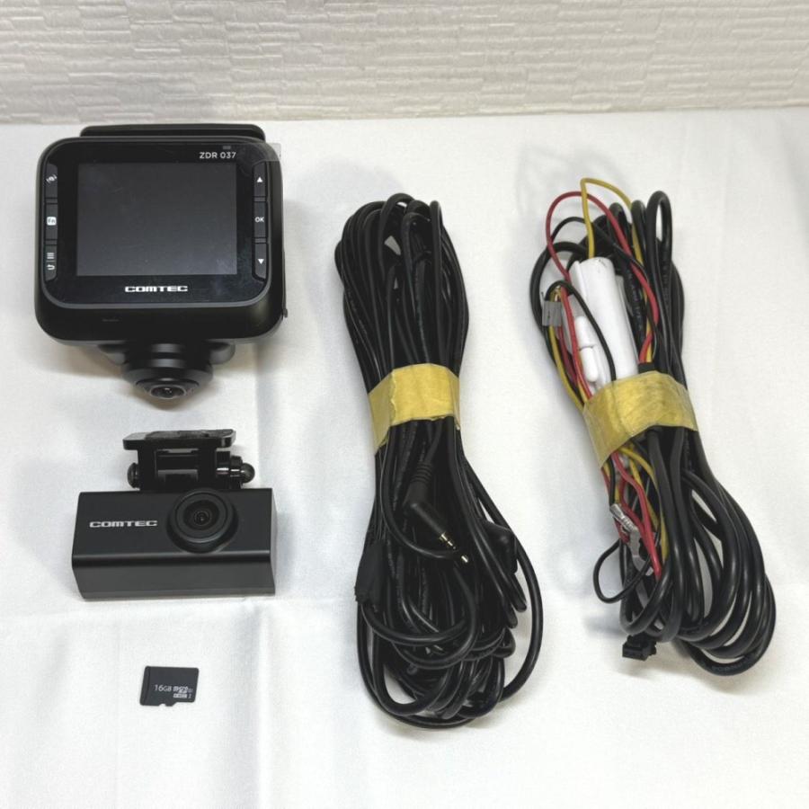 自動車 【新品】ZDR037 ドライブレコーダー コムテック 360度+リヤカメラ