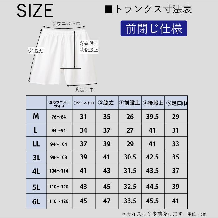 M/L/LL☆立体裁断前閉じ仕様トランクス【日本製】【ブルーストライプ柄