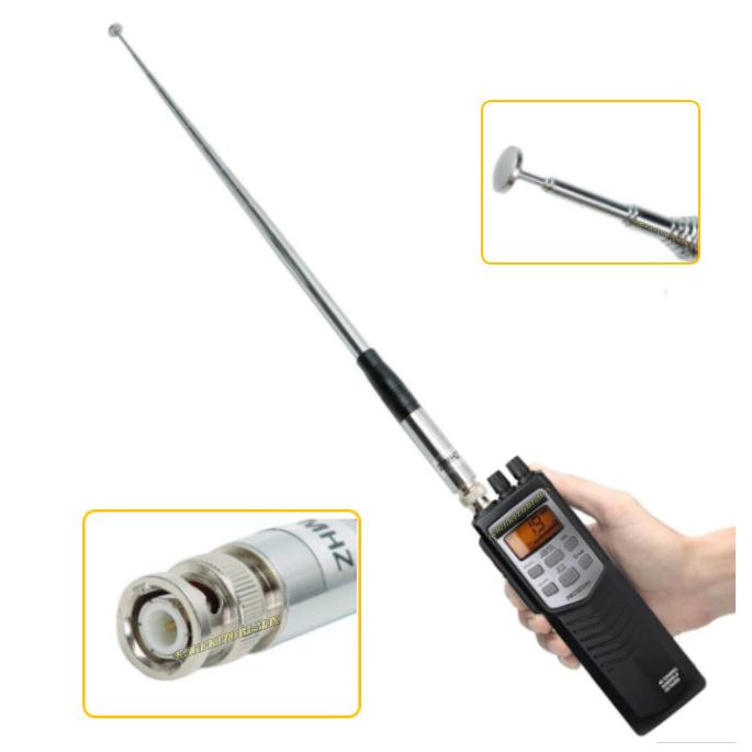 漁業無線・CB無線・アマチュア無線等に27MHz用 ハンディ BNC ロッド