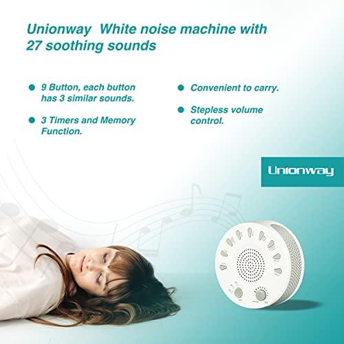 Unionway ホワイトノイズマシン 快眠グッズ 27種の癒しサウンド 安眠 赤ちゃん夜泣き対策 不眠対策 騒音対策 集中力アップ｜bananamint｜06