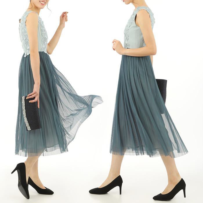 【メール便送料無料】【数量限定★特別値下げ】パーティードレス 小さいサイズ ミモレ丈 チュールスカート ワンピース 結婚式 二次会 フォーマル  ドッキングワンピース ドレス 大人 可愛い エレガント 華やか 春 夏 秋 冬 フォーマルドレス 入学式 パーティードレス 小さいサイズ ミモレ丈 チュールスカート ワンピース