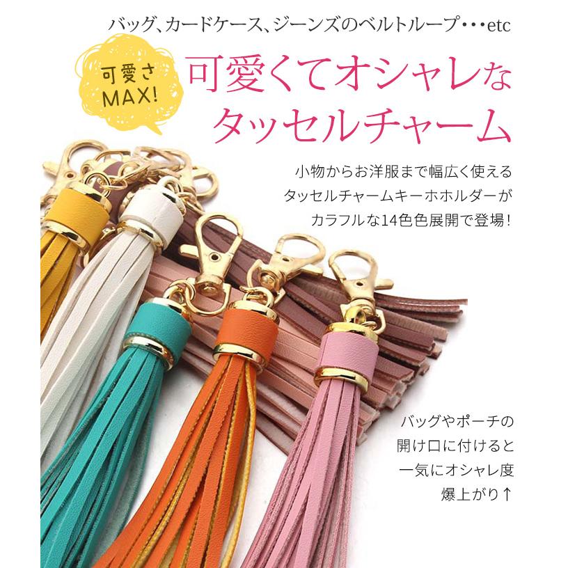 キーホルダー おしゃれ チャーム タッセル フリンジ ＼新作／ バッグ