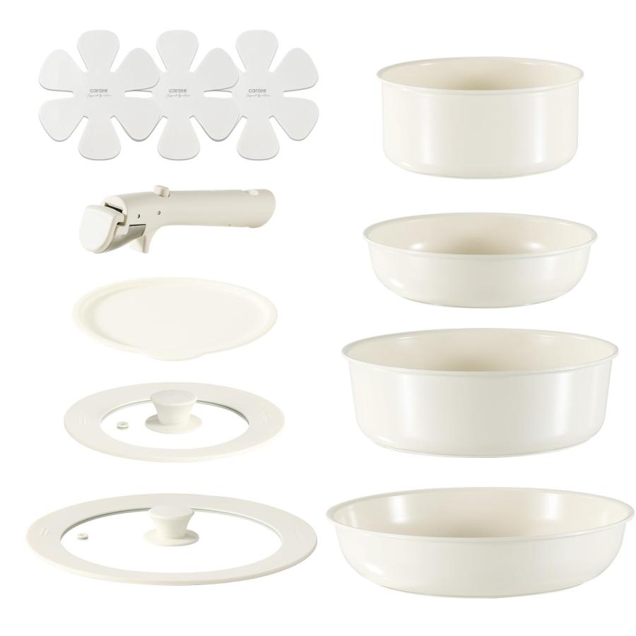 CAROTE カローテ フライパン セット 11点 鍋セット フッ素 不使用 PFAS