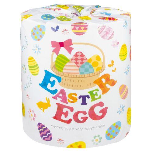 トイレットペーパー イースターエッグ（旧デザイン）100個 イースター easter ノベルティ 販促品 景品 粗品 2367トイレット