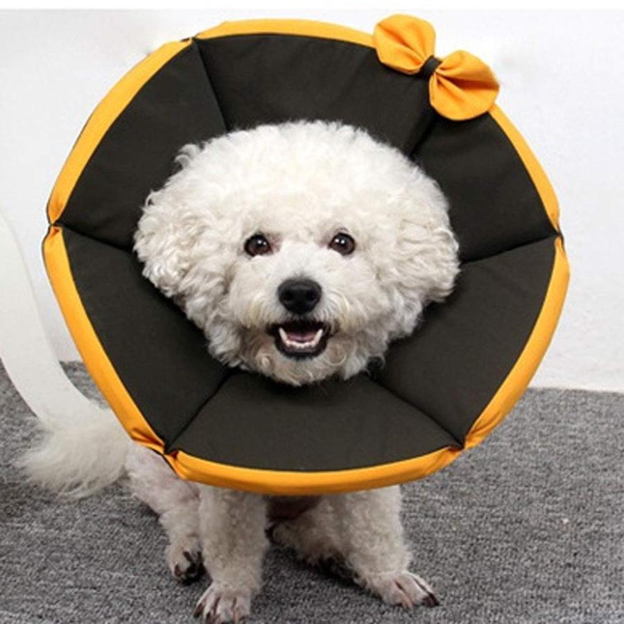 Komii エリザベスカラー 犬用 猫用 特大 軽量 布製 柔らかい 防水 耐久性 傷口保護 傷舐め防止 引っ掻き防止 調節可能 小型中型の大型犬猫に |  | 01
