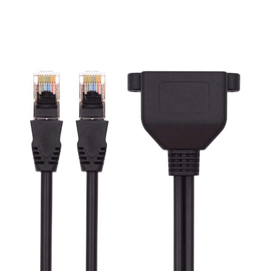 CableccデュアルポートUTP Cat 6オスメスLan Ethernet拡張ケーブル8 P 8 C FTP STP、パネル取付穴付き |  | 06
