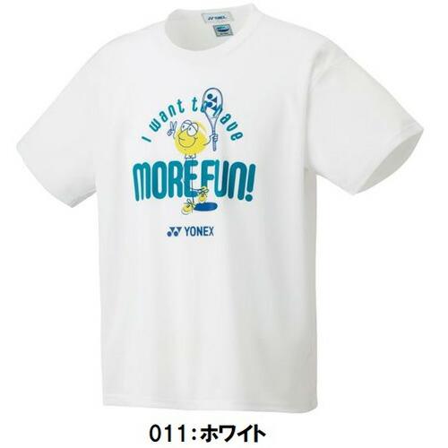 ネーム刺繍入り 人気ヨネックス (16662Y) ユニドライTシャツ MORE FUN (B)｜bandaisports｜04