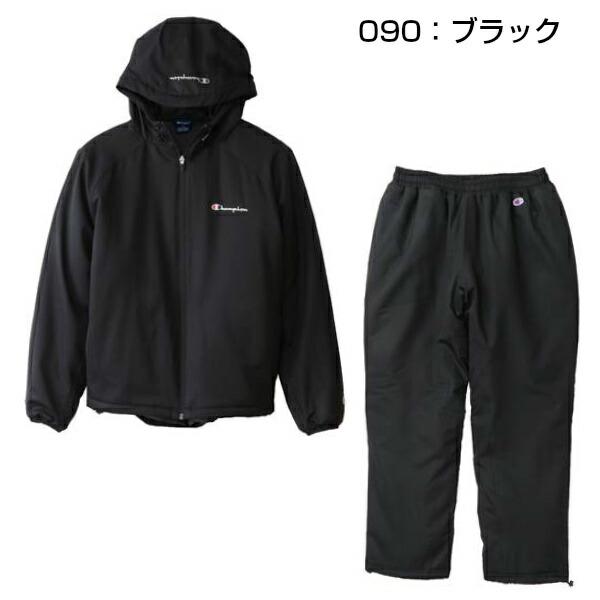 セール チャンピオン (C3NS620-C3NSD22) ウォーマー上下組 WARMER ZIP HOODED JACKET/ WARMER PANTS (B)｜bandaisports｜02