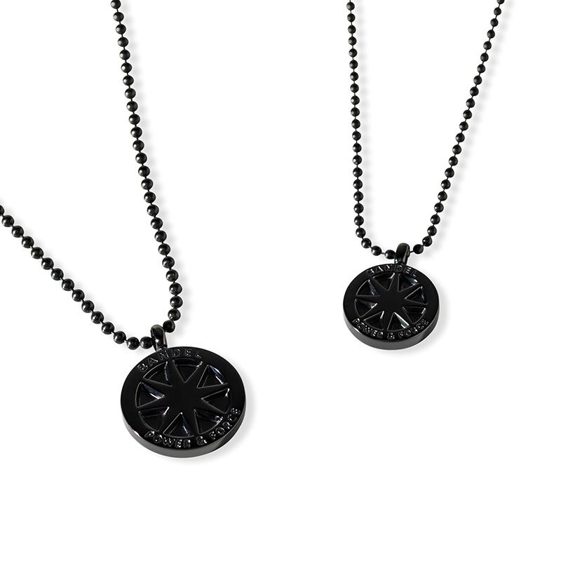 BANDEL チタンネックレス ブラック TITANIUM チタン Necklace Black Regular size – BANDEL