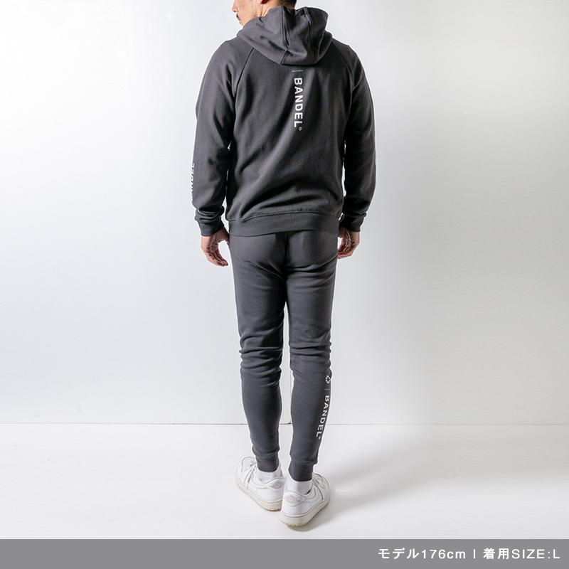 BANDEL バンデル Vertical Logo Spandex Zip Hoodie 長袖 BANDEL バンデル Vertical Logo Spandex Zip Hoodie 長袖