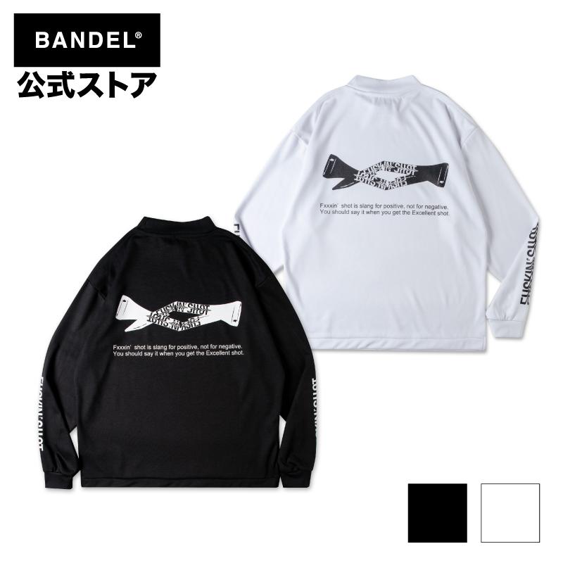 バンデル BANDEL ゴルフ モックネック FUCKIN' SHOT BROKENTEE L/S MOC TEE ゴルフウェア 長袖 メンズ ファッション レディース｜bandel-official