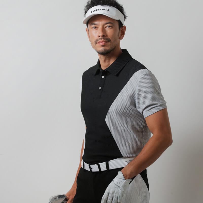 バンデル ゴルフウェア ASYMMETRY SWITCH S/S POLO SHIRTS 