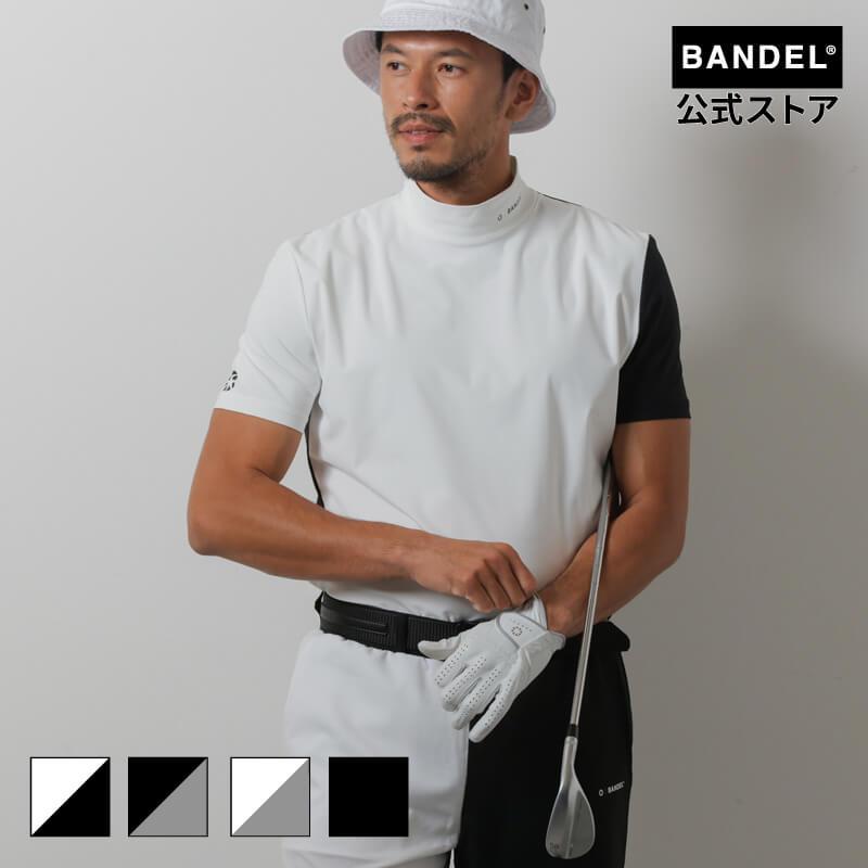 【美品】BANDEL ゴルフパンツ ホワイト バンデル コットンべース千鳥テーパードパンツ BGS-W4AHBTP