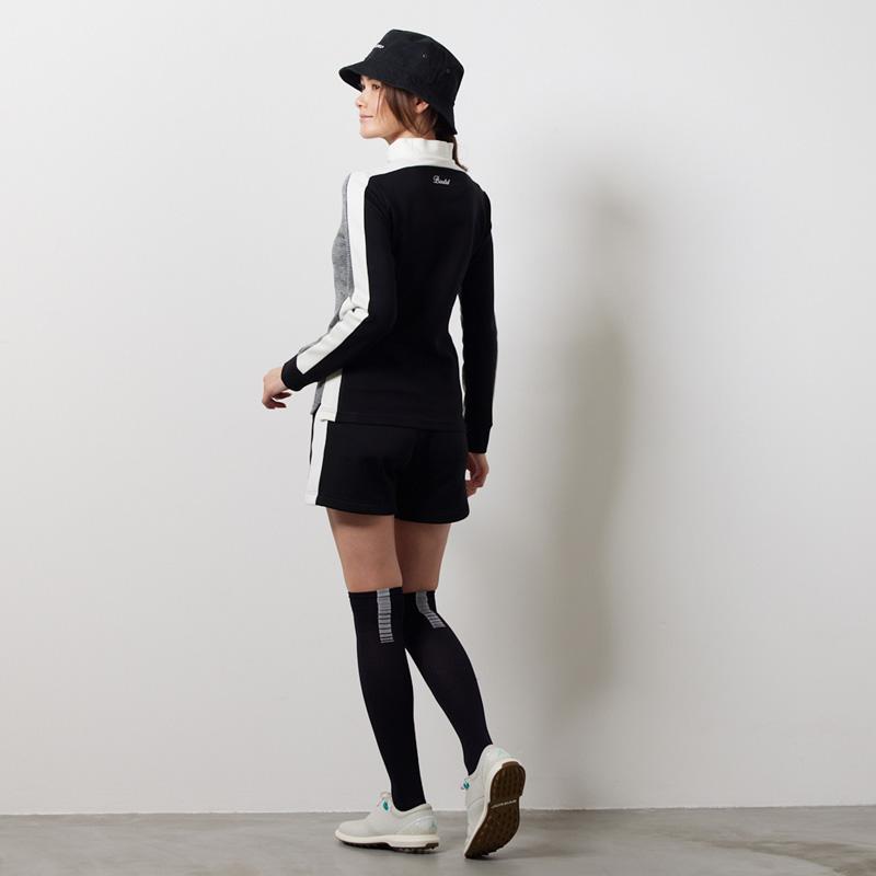 ◆新品現品限り◆バンデルゴルフレディースモックネック ゴルフウェア レディース ゴルフ 変形モックネック ポロシャツ