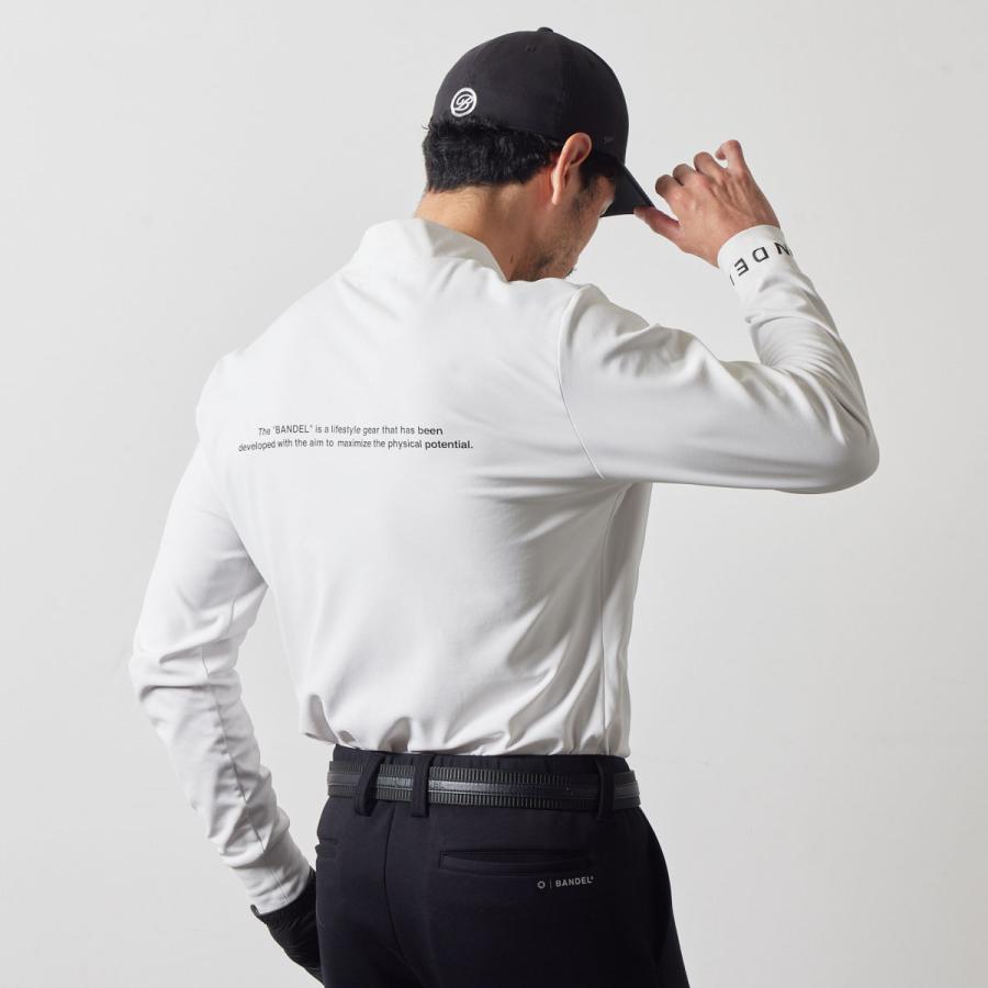 BANDEL（バンデル） BASIC LOGO L/S MOCK NECK SHIRTS モックネック