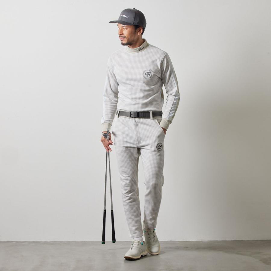 BANDEL（バンデル） HOUNDSTOOTH BICOLOR L/S MOC SHIRTS モックネック