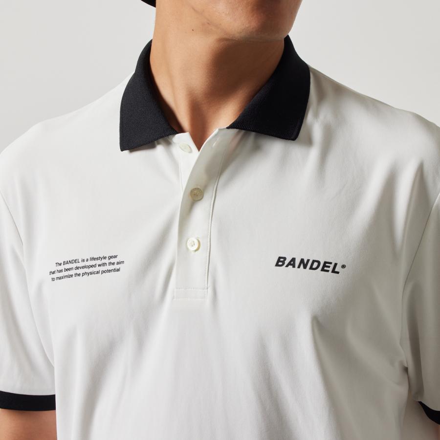 【白】BANDEL BICOLOR RIB S/S POLO SHIRT バンデル BICOLOR RIB S/S POLO SHIRTS BANDEL ポロシャツ ゴルフ