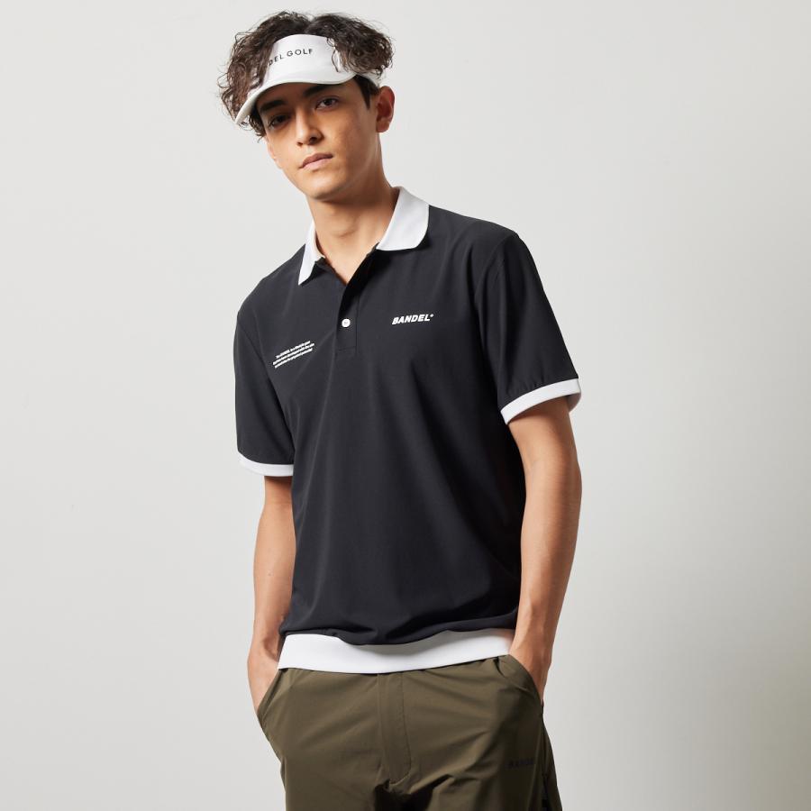 バンデル BICOLOR RIB S/S POLO SHIRTS BANDEL ポロシャツ ゴルフ シャツ ホワイト ブラック メンズ スポーツ 男性 バンデルゴルフ｜bandel-official｜08