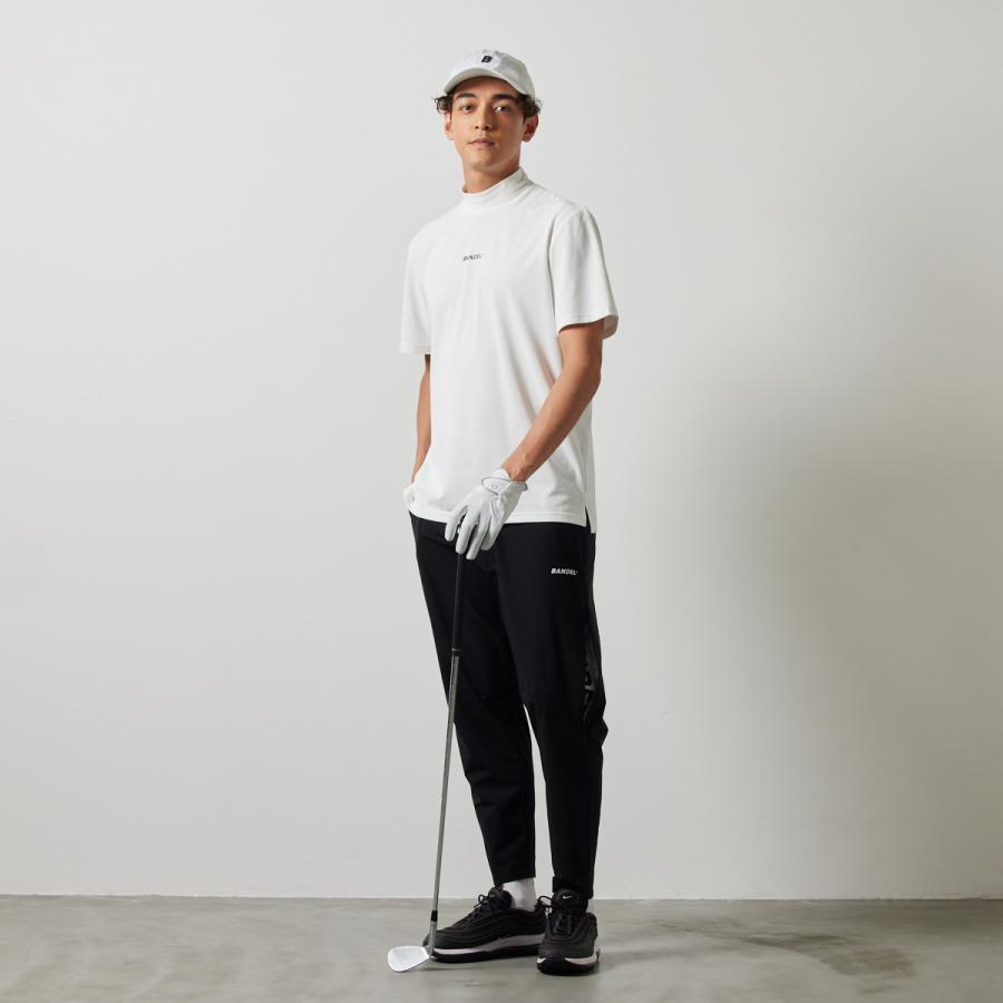 バンデル STRAIGHT LOGO S/S MOCK NECK SHIRTS BANDEL ポロシャツ ゴルフ シャツ ホワイト ブラック メンズ スポーツ 男性 バンデルゴルフ｜bandel-official｜16