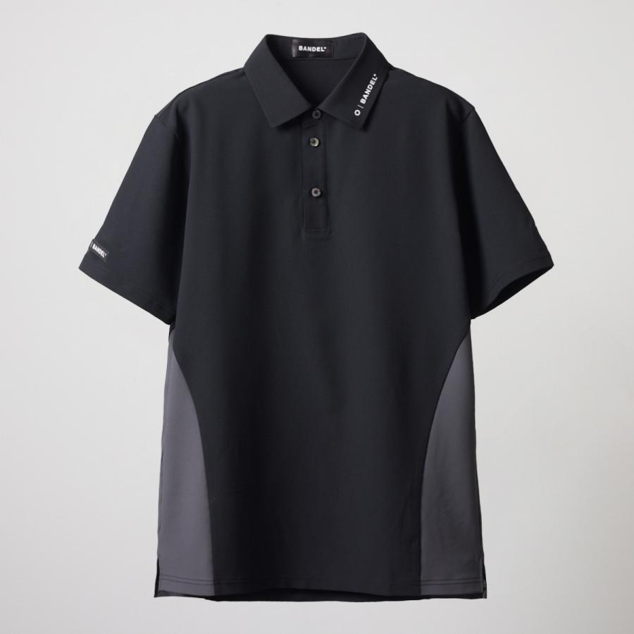 バンデル SIDE PANEL SWITCH S/S POLO SHIRTS BANDEL ポロシャツ 長袖 ゴルフ シャツ ホワイト ブラック メンズ｜bandel-official｜02