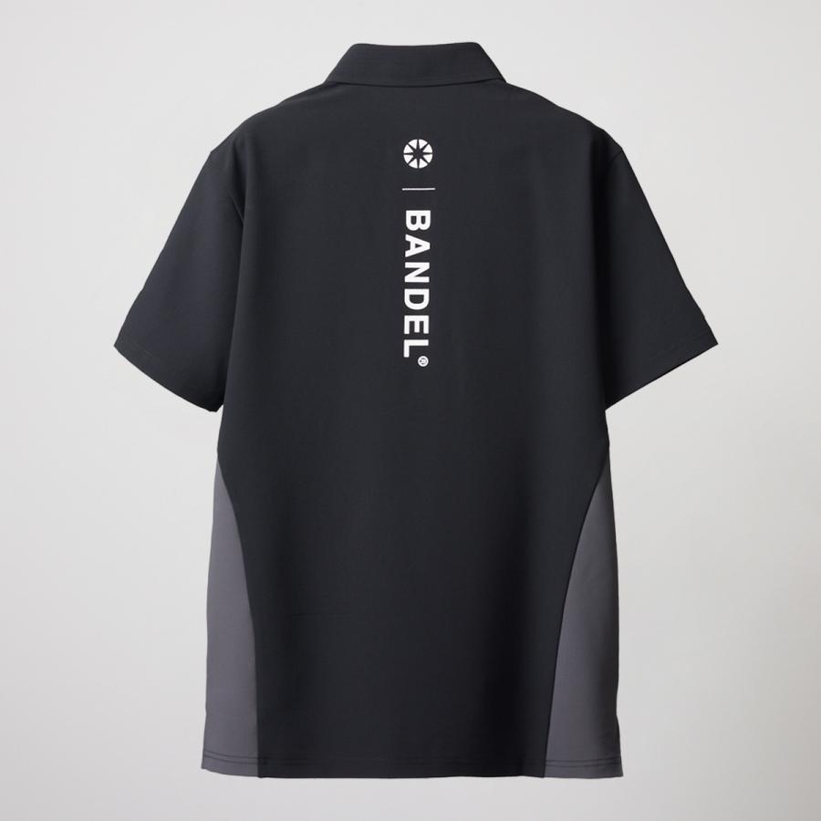 バンデル SIDE PANEL SWITCH S/S POLO SHIRTS BANDEL ポロシャツ 長袖 ゴルフ シャツ ホワイト ブラック メンズ｜bandel-official｜03