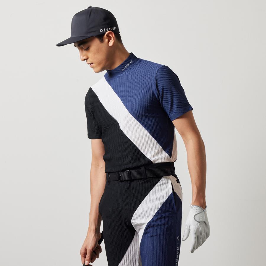 バンデル STRIPES SWITCH S/S MOCK NECK SHIRTS BANDEL ポロシャツ ゴルフ シャツ ホワイト ブラック メンズ スポーツ 男性 バンデルゴルフ｜bandel-official｜20